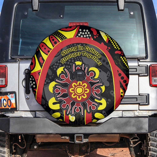 Australia Indigenous Children's Day Spare Tire Cover Strong In Culture Stronger Together Aboriginal Art