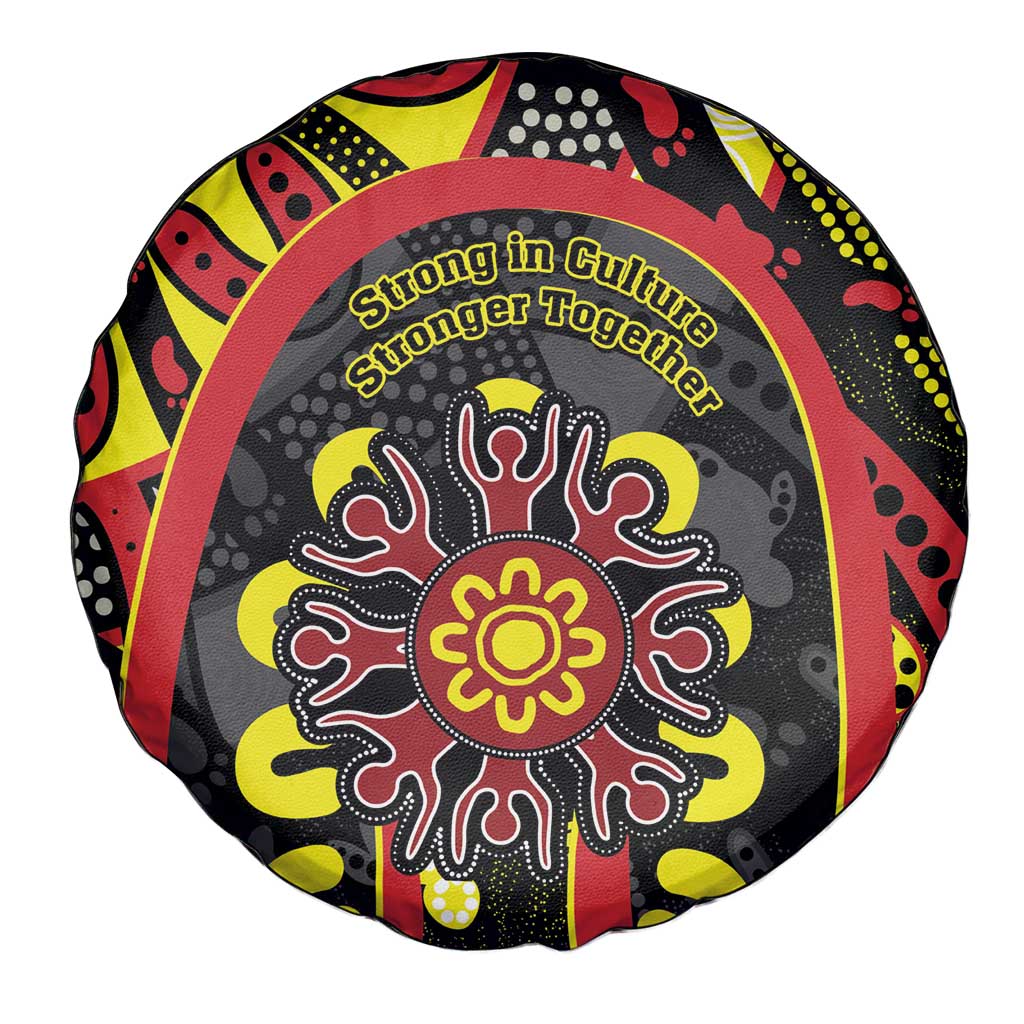 Australia Indigenous Children's Day Spare Tire Cover Strong In Culture Stronger Together Aboriginal Art