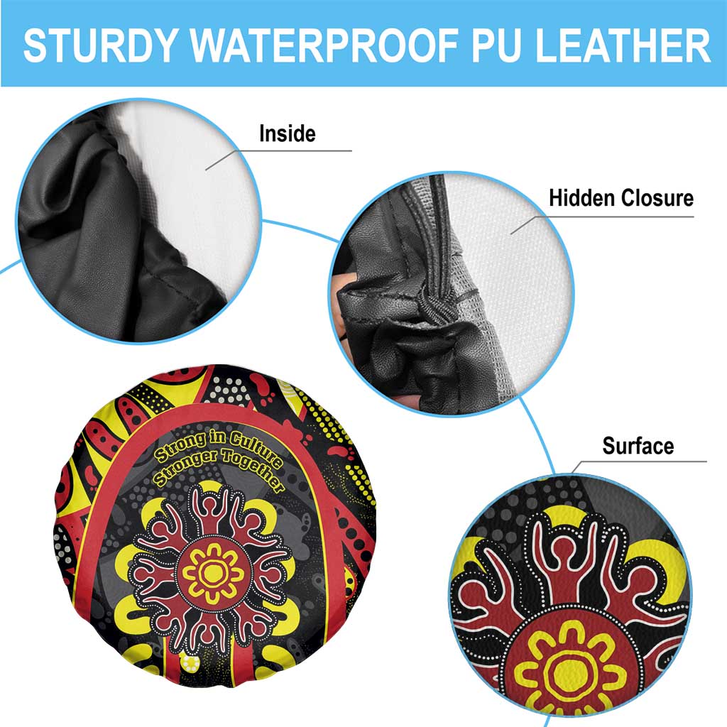 Australia Indigenous Children's Day Spare Tire Cover Strong In Culture Stronger Together Aboriginal Art