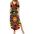 Australia Indigenous Children's Day Summer Maxi Dress Strong In Culture Stronger Together Aboriginal Art