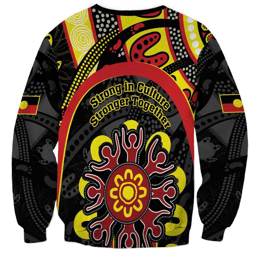 Australia Indigenous Children's Day Sweatshirt Strong In Culture Stronger Together Aboriginal Art