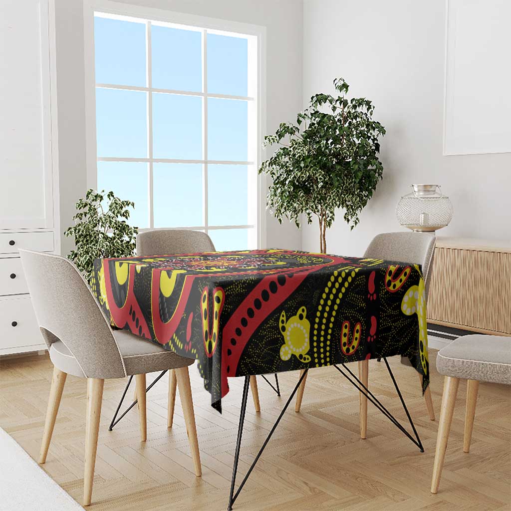 Australia Indigenous Children's Day Tablecloth Strong In Culture Stronger Together Aboriginal Art