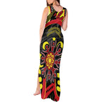 Australia Indigenous Children's Day Tank Maxi Dress Strong In Culture Stronger Together Aboriginal Art