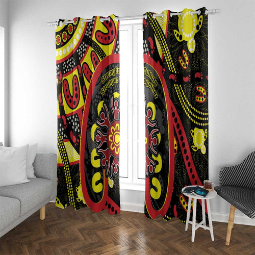 Australia Indigenous Children's Day Window Curtain Strong In Culture Stronger Together Aboriginal Art