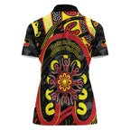 Australia Indigenous Children's Day Women Polo Shirt Strong In Culture Stronger Together Aboriginal Art