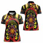 Australia Indigenous Children's Day Women Polo Shirt Strong In Culture Stronger Together Aboriginal Art