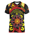 Australia Indigenous Children's Day Women V-Neck T-Shirt Strong In Culture Stronger Together Aboriginal Art