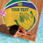 Custom South Africa Cricket Beach Blanket Go Champions World Cup Proteas