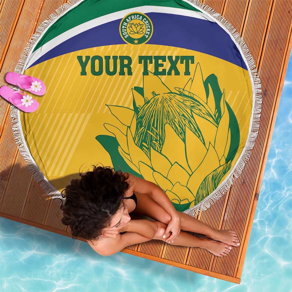Custom South Africa Cricket Beach Blanket Go Champions World Cup Proteas