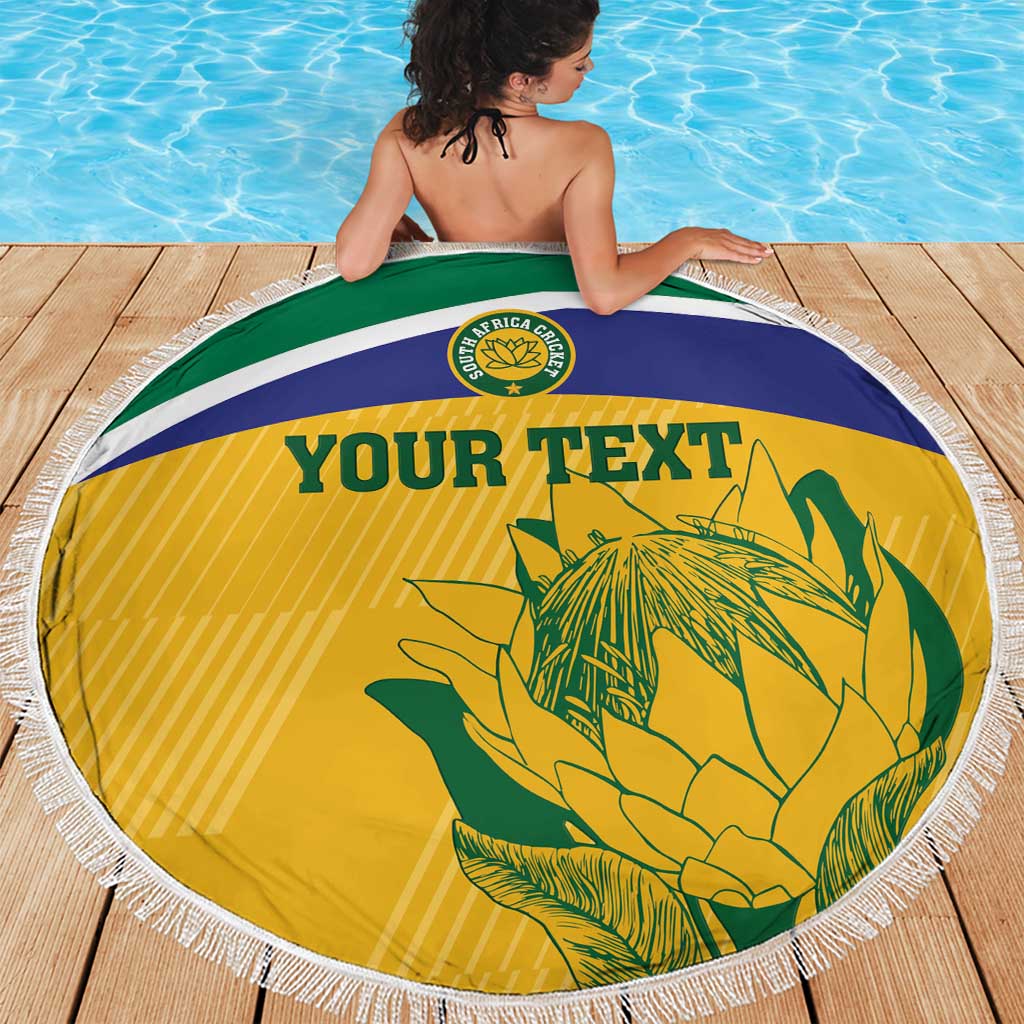 Custom South Africa Cricket Beach Blanket Go Champions World Cup Proteas
