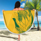Custom South Africa Cricket Beach Blanket Go Champions World Cup Proteas