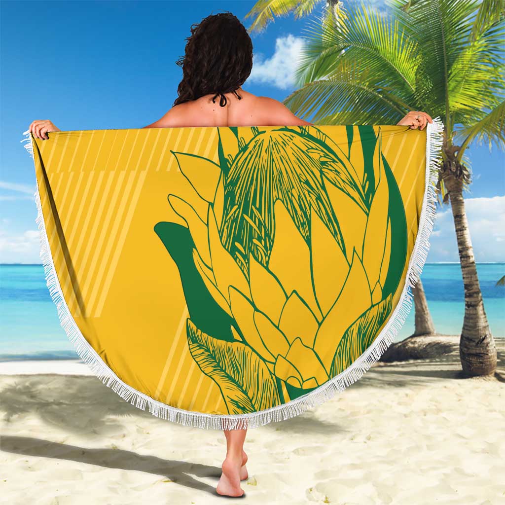 Custom South Africa Cricket Beach Blanket Go Champions World Cup Proteas
