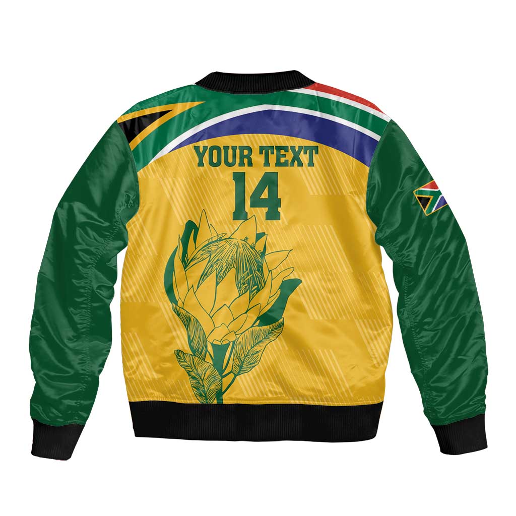 Custom South Africa Cricket Bomber Jacket Go Champions World Cup Proteas