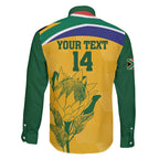 Custom South Africa Cricket Family Matching Summer Maxi Dress and Hawaiian Shirt Go Champions World Cup Proteas
