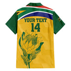 Custom South Africa Cricket Hawaiian Shirt Go Champions World Cup Proteas
