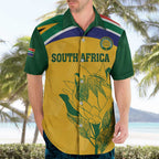 Custom South Africa Cricket Hawaiian Shirt Go Champions World Cup Proteas