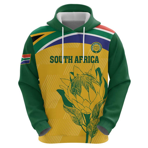 Custom South Africa Cricket Hoodie Go Champions World Cup Proteas