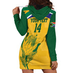 Custom South Africa Cricket Hoodie Dress Go Champions World Cup Proteas
