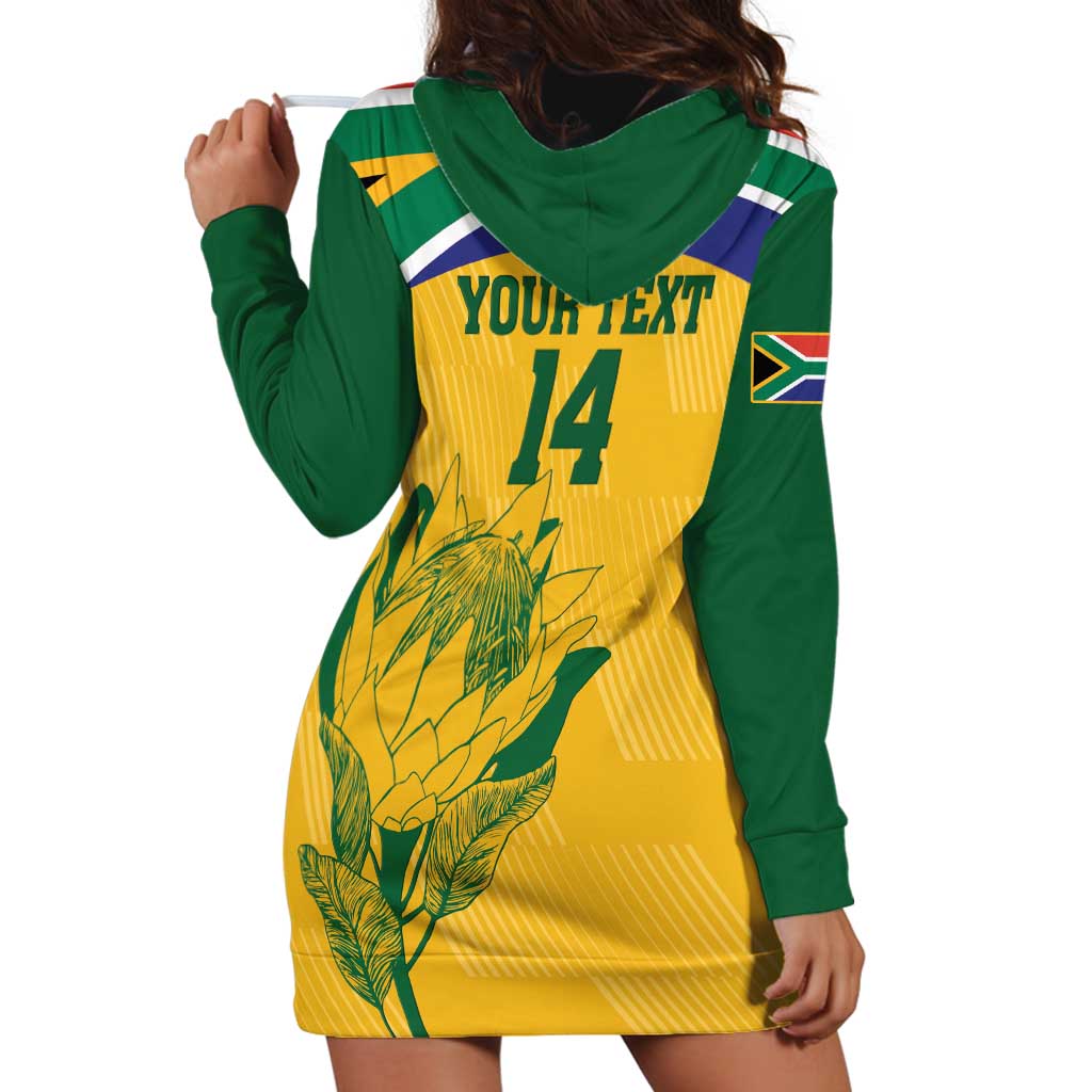 Custom South Africa Cricket Hoodie Dress Go Champions World Cup Proteas