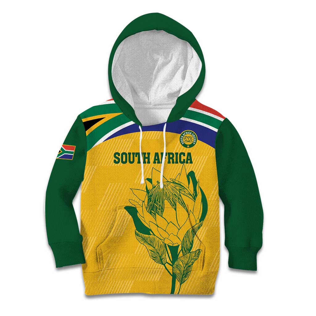 Custom South Africa Cricket Kid Hoodie Go Champions World Cup Proteas