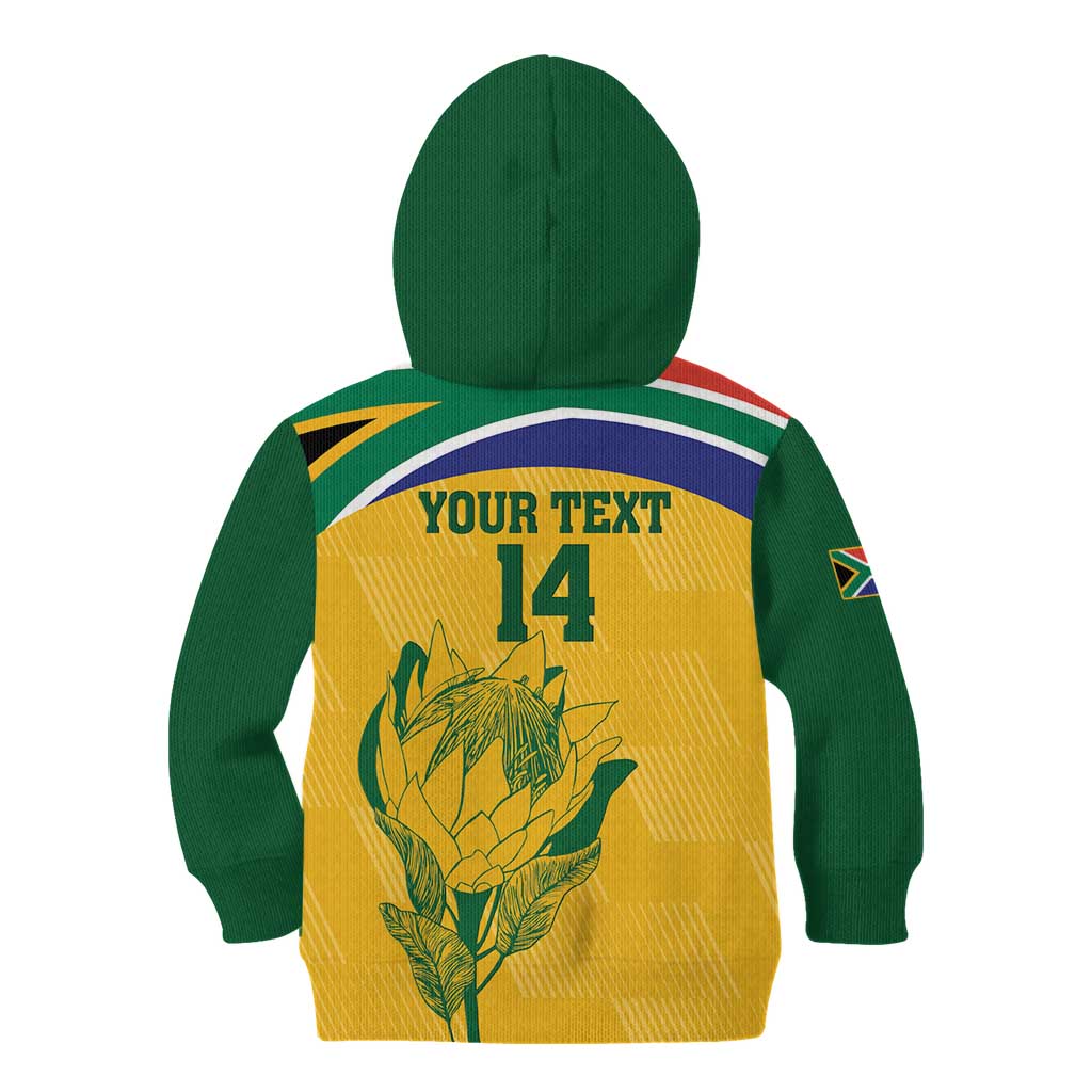 Custom South Africa Cricket Kid Hoodie Go Champions World Cup Proteas