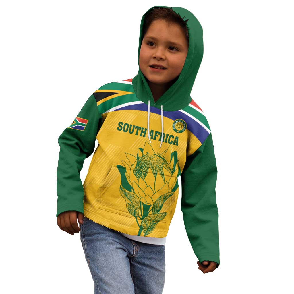 Custom South Africa Cricket Kid Hoodie Go Champions World Cup Proteas