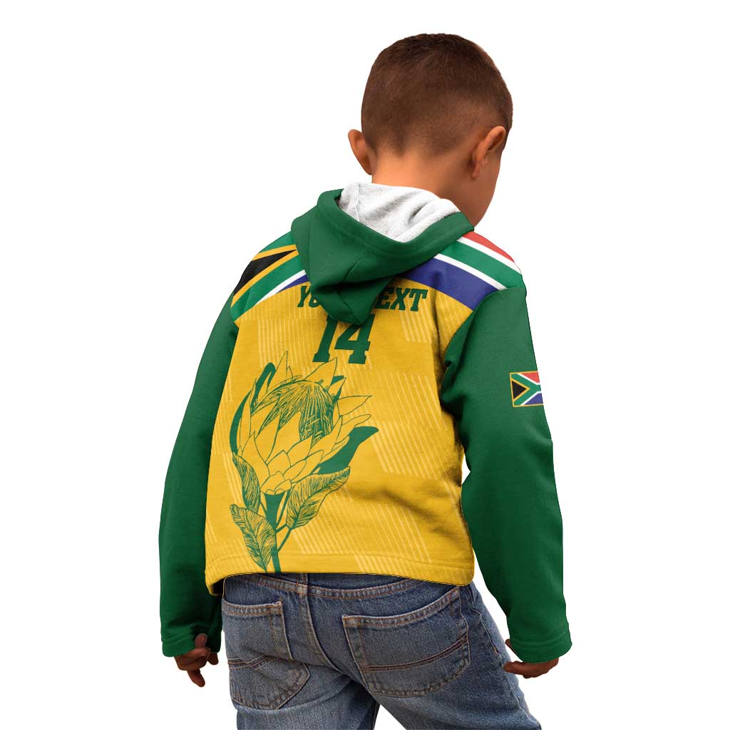 Custom South Africa Cricket Kid Hoodie Go Champions World Cup Proteas