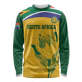 Custom South Africa Cricket Long Sleeve Shirt Go Champions World Cup Proteas