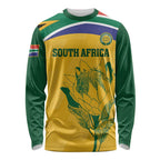 Custom South Africa Cricket Long Sleeve Shirt Go Champions World Cup Proteas