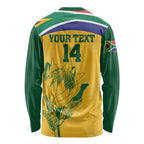 Custom South Africa Cricket Long Sleeve Shirt Go Champions World Cup Proteas