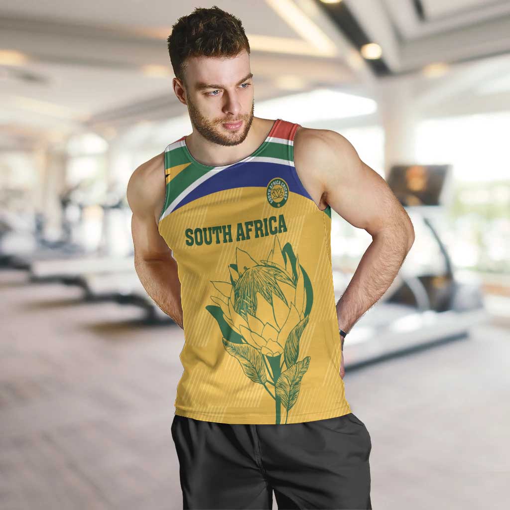 Custom South Africa Cricket Men Tank Top Go Champions World Cup Proteas