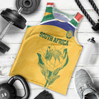 Custom South Africa Cricket Men Tank Top Go Champions World Cup Proteas