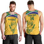 Custom South Africa Cricket Men Tank Top Go Champions World Cup Proteas
