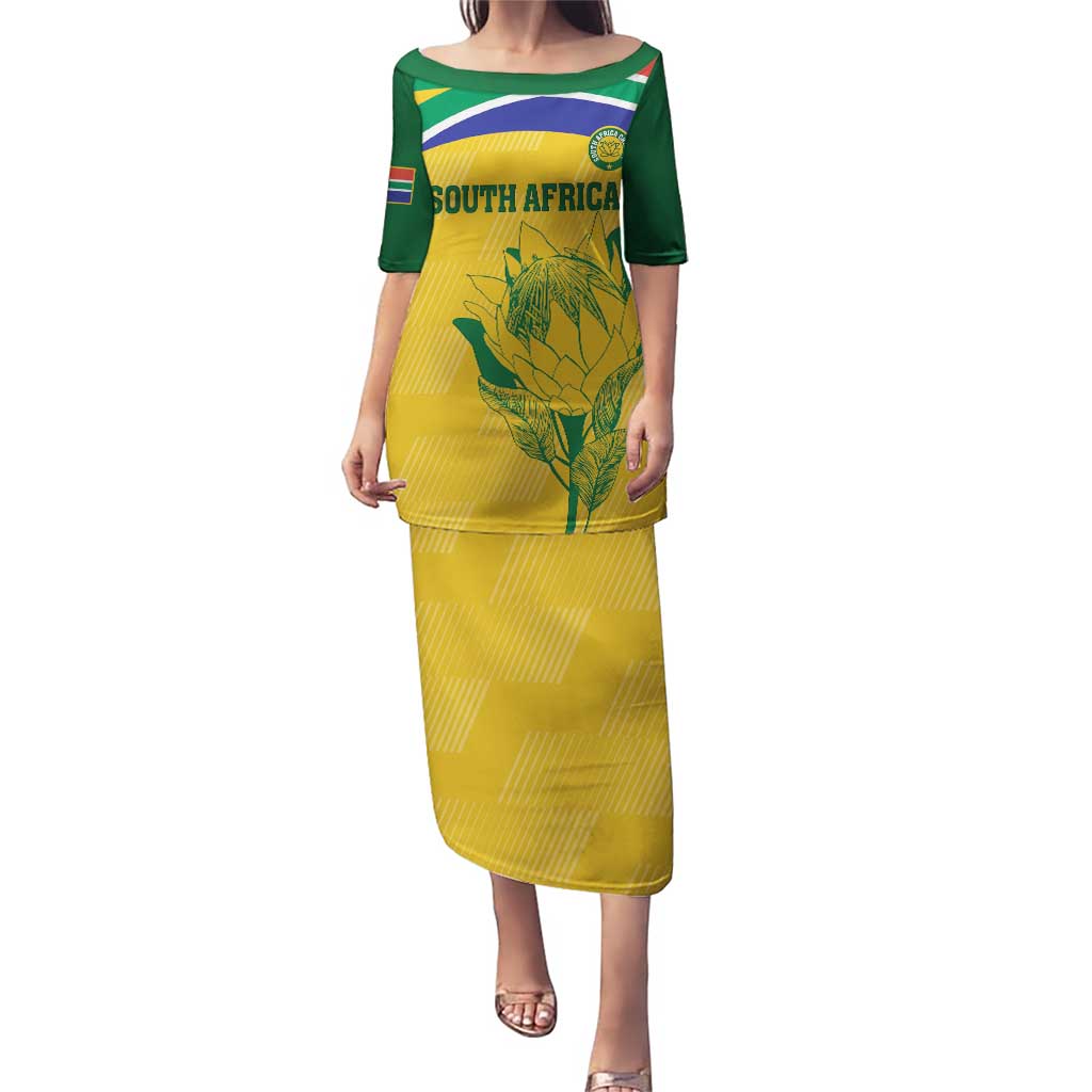Custom South Africa Cricket Puletasi Go Champions World Cup Proteas