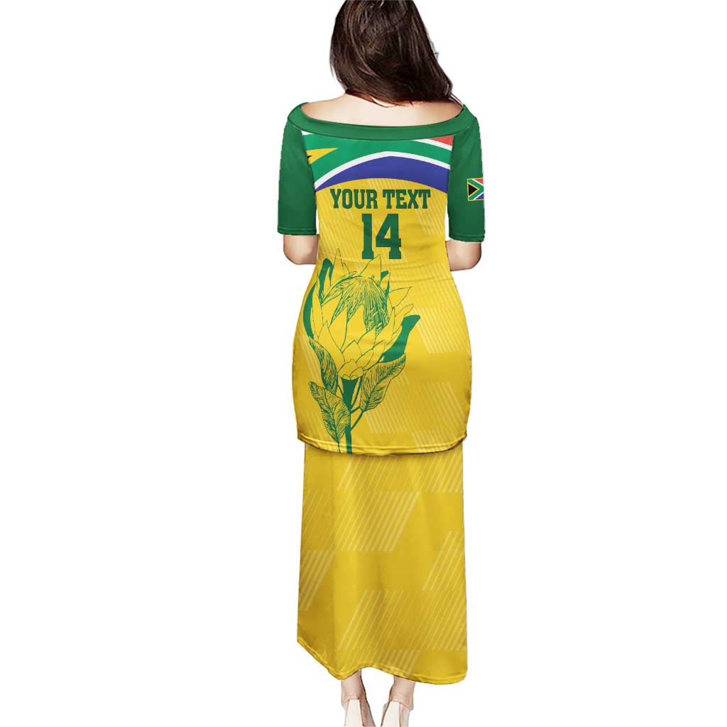 Custom South Africa Cricket Puletasi Go Champions World Cup Proteas