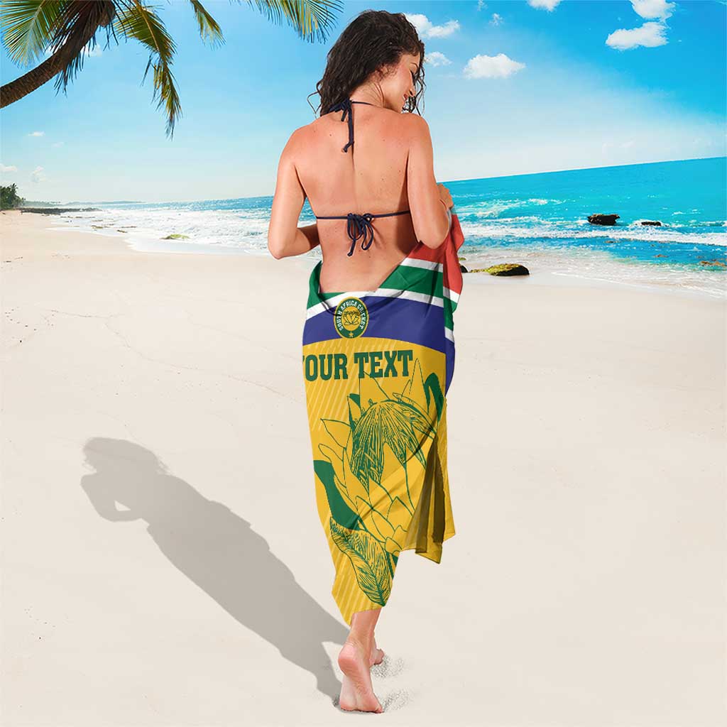 Custom South Africa Cricket Sarong Go Champions World Cup Proteas