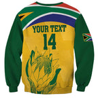 Custom South Africa Cricket Sweatshirt Go Champions World Cup Proteas