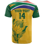 Custom South Africa Cricket T Shirt Go Champions World Cup Proteas