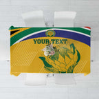 Custom South Africa Cricket Tablecloth Go Champions World Cup Proteas