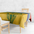 Custom South Africa Cricket Tablecloth Go Champions World Cup Proteas