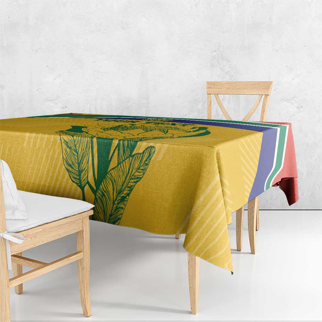 Custom South Africa Cricket Tablecloth Go Champions World Cup Proteas