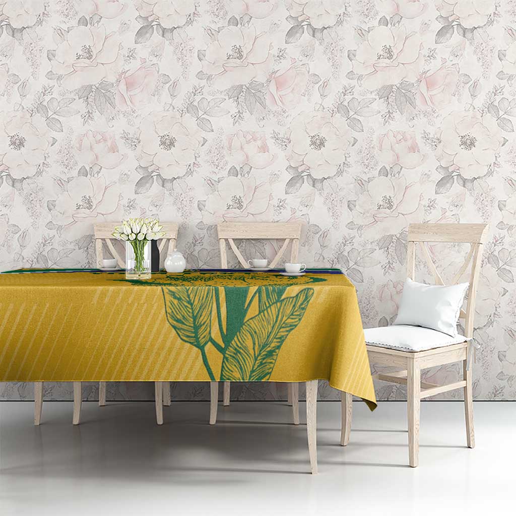 Custom South Africa Cricket Tablecloth Go Champions World Cup Proteas