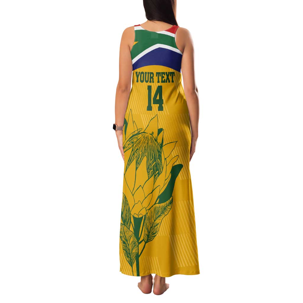 Custom South Africa Cricket Tank Maxi Dress Go Champions World Cup Proteas