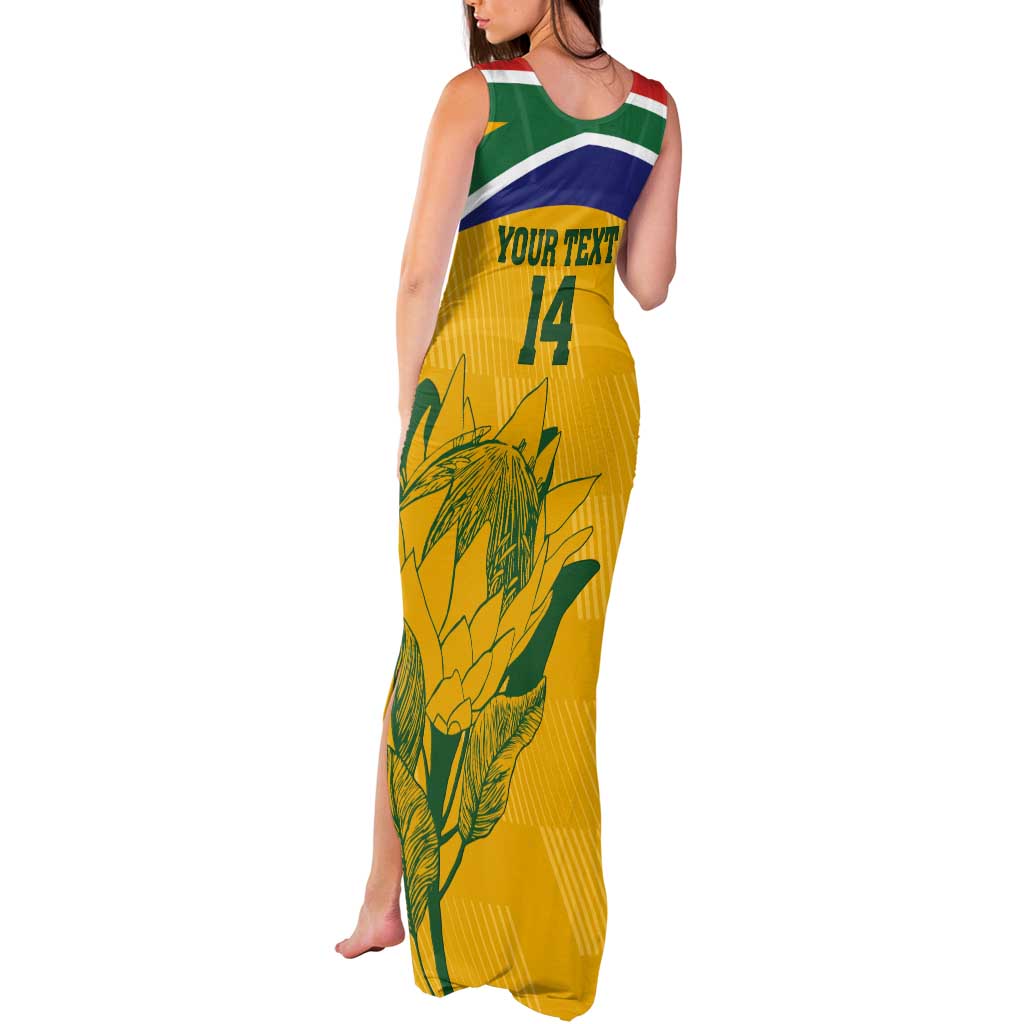 Custom South Africa Cricket Tank Maxi Dress Go Champions World Cup Proteas
