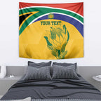 Custom South Africa Cricket Tapestry Go Champions World Cup Proteas