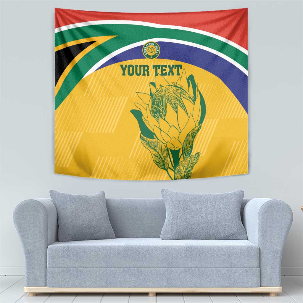 Custom South Africa Cricket Tapestry Go Champions World Cup Proteas