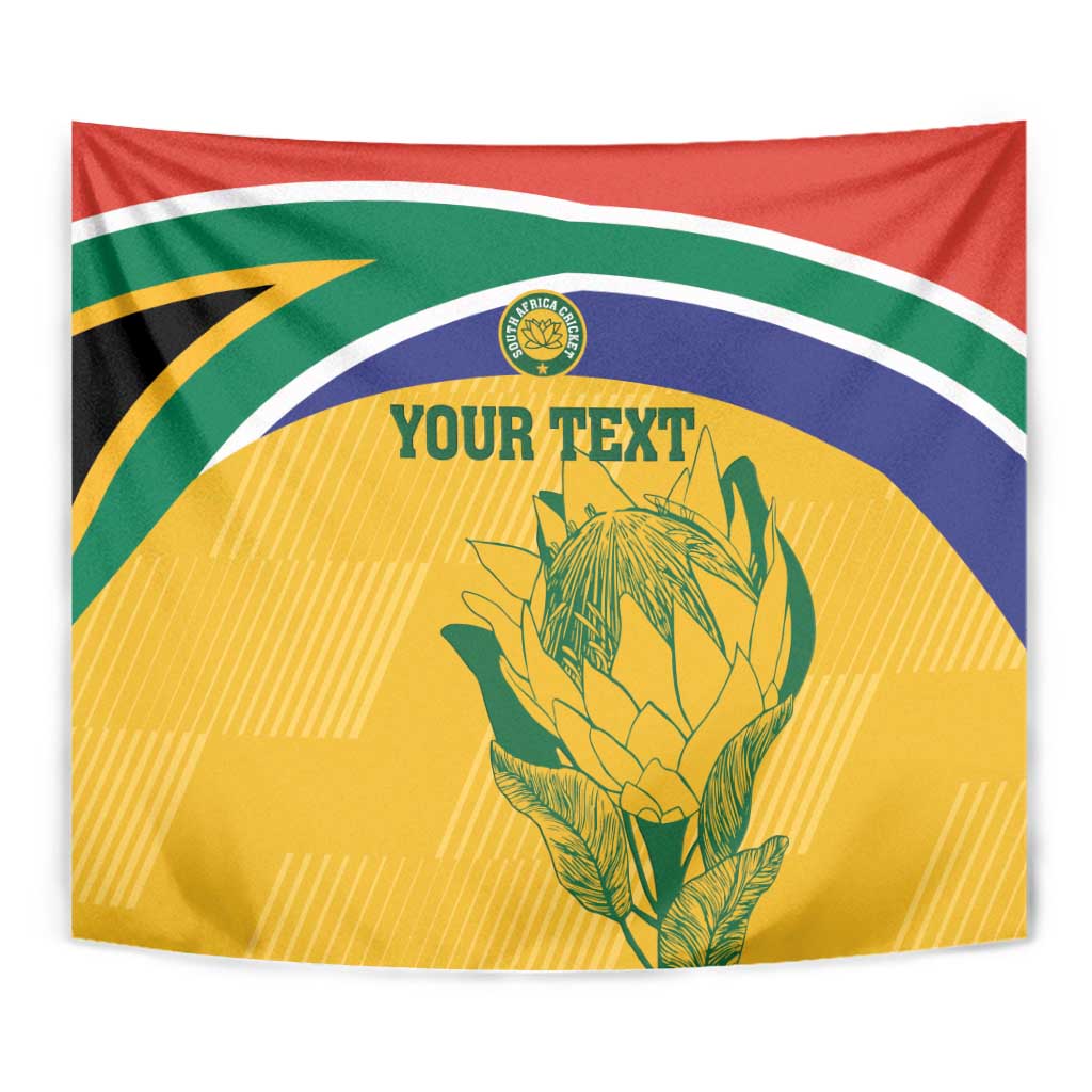 Custom South Africa Cricket Tapestry Go Champions World Cup Proteas