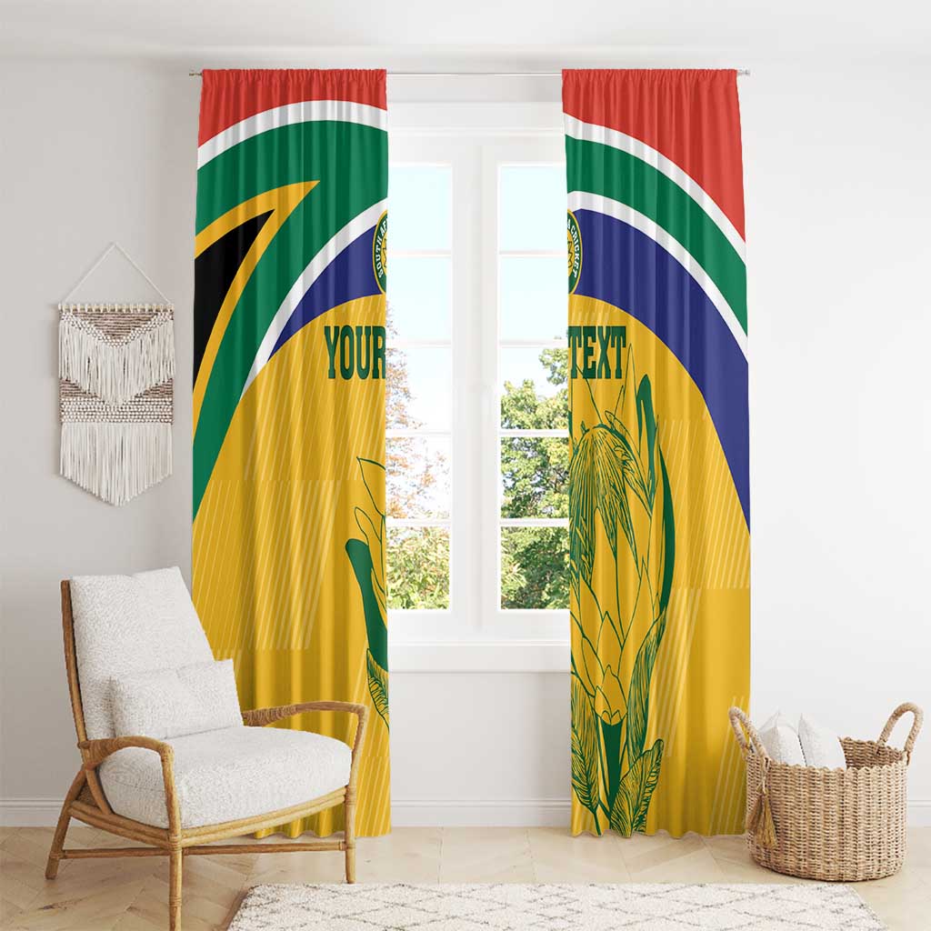 Custom South Africa Cricket Window Curtain Go Champions World Cup Proteas
