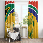 Custom South Africa Cricket Window Curtain Go Champions World Cup Proteas