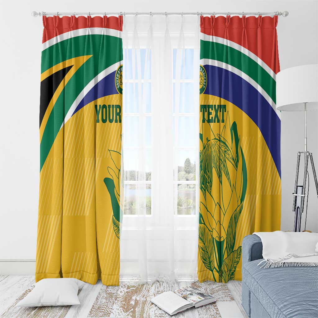 Custom South Africa Cricket Window Curtain Go Champions World Cup Proteas